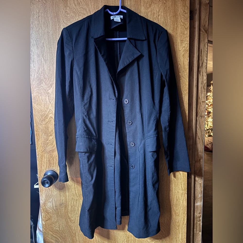 Classic Black Women's Trench Coat
